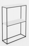 Konsoollaud ADRK Furniture Velo, must/valge
