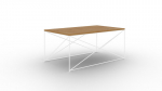 Kohvilaud ADRK Furniture Dante, valge/pruun