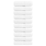 vidaXL Premium K&uuml;lalisr&auml;tikud 10 tk Valge 30x50 cm Puuvill