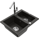 Graniidist valamu Mexen Carlo segistiga Flora 6518-75-670401-00, must/kuldne metallik