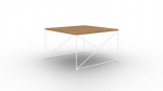 Kohvilaud Furniture Nelia, pruun/valge