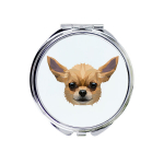 Chihuahua l&uuml;hikarvaline - peegel pildiga ja geomeetrilise m&auml;rgiga br&auml;ndilt Art-Dog, XS