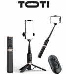 Seek Toti Seek Toti Selfie Stick with Hidden Design Stable Tripod Q12, Black (Black)