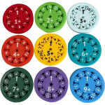 Hariv m&auml;nguasi Math Fidget Spinner, 9 tk