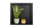 S&uuml;vistatav riiul raamita WALL-BOX, must, 30x30x7 cm