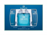 Kingituskomplekt Sergio Tacchini Ocean's Club meestele: Tualettvesi EDT, 100 ml + du&scaron;igeel, 100 ml + habemeajamisj&auml;rgne palsam, 100 ml