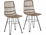 2 tooli komplekt Notio Living Felicia, hall/must