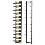 Costway veiniriiuli sein 6 veinipudelile metallist pudelihoidja 22 x 13,5 x 145 cm must