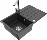 Graniidist k&ouml;&ouml;givalamu Mexen Bruno segisti ja sifooniga, Black granite/Chrome