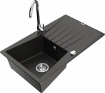 Graniidist k&ouml;&ouml;givalamu Mexen Cesar segisti ja sifooniga, metallic black/gold/chrome