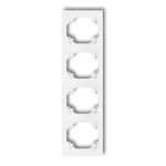 Karlik Logo valge - vertikaalne 4gang raam - LRV-4