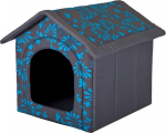 Maja-pesa Hobbydog R2 lilled, 44x38x45 cm, hall/sinine