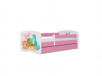 Lastevoodi ilma madratsita/sahtlita Kocot Kids BabyDreams Pink tiny dinos, roosa