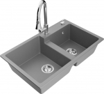 Graniidist k&ouml;&ouml;givalamu Mexen Tomas segisti ja sifooniga, hall/kroom