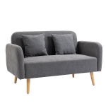 2-kohaline diivan 2 padjaga, V&auml;ike kaheinimese diivan sametise v&auml;limusega Moodne polsterdatud diivan elutuppa, magamistuppa, v&auml;ikesesse ruumi, Hall 130 x 70 x 80 cm