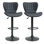 2-osaline komplekt baaripukke retrodisain 47 cm x 51,5 cm x 89-109 cm must
