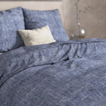 Voodipesukomplekt, flanell, tumehall, "Leo"