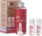 K05 HAIR LOSS Reisikomplekt juuste v&auml;ljalangemise vastu v&otilde;itlemiseks - trihholoogiline &scaron;ampoon ja losjoon ampullides (100 ml + 2 x 10 ml)