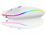 Traadita optiline hiir, Slim, 2,4 GHz, Bluetooth, valge