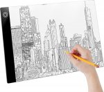 Valguslaua v&auml;rvimine A4 USB-kaabliga, LED-valguspadi teemantmaalimiseks, kujundamine, joonistamine, joonistuslaud lastele ja kunstnikele, kaasaskantav valgustusplaat, &uuml;li&otilde;huke, valge