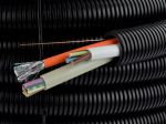 Laineeritud laineline kaablikanal koos kaablipiloodiga 25mm 50mb