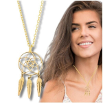 Kuldne kaelakee, 316L kirurgilisest terasest, kullatud naiste unen&auml;op&uuml;&uuml;dja