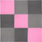 Kaitsev p&otilde;randamatt One Fitness 60x60x1 cm, 9 tk, roosa/hall