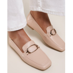 Pandlaga mokassiinid, roosakas beežid