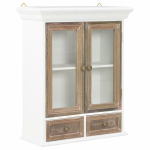 vidaXL seinakapp valge 49 x 22 x 59 cm toekas puit