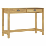 vidaXL konsoollaud "Hill Range" 2 sahtliga, 110 x 45 x 74 cm, m&auml;nnipuit