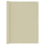 vidaXL r&otilde;dusirm, kreemjasvalge, 120 x 600 cm, oxford-kangas, Kreminė