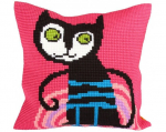 Tikkimiskomplekt padi "P&otilde;genenud Kass" Collection D'Art 40x40cm