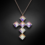 Naiste kaelakee DiamondSky "Uni (Aurore Boreale)" Swarovski kristallidega DS01K242