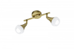 Kohtvalgusti Trumpet, 2-osaline, 2 x E14, antiikne messing