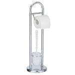 WC-komplekt p&ocirc;randale, kroom/klaas