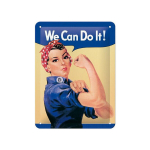 Metallplaat 15x20cm / We can do it!