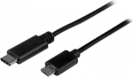 STARTECH USB 2.0 USB-C kuni Micro-B kaabel 1 m - USB Type-C kuni Micro-B juhtme - M/M - Must