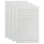 vidaXL lamelluks 4 tk, m&auml;nnipuit, valge 99,3 x 59,4 cm