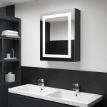 vidaXL LED vannitoa peegelkapp, 50 x 13 x 70 cm, Hall