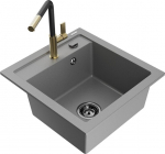 Graniidist k&ouml;&ouml;givalamu Mexen Vito koos segisti ja sifooniga, Grey+Black/Gold