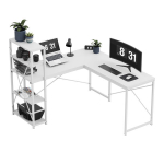 Riiulitega nurgalaua Leader 5.9, valge