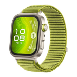 Nutikell HUAWEI WATCH FIT 4 Pro Titanium with Green Woven Strap