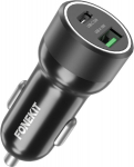 FoneKiti autolaadija Travel 51W, USB-C + USB-A
