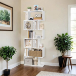 VASAGLE raamaturiiulid, 6-astmeline raamaturiiul, ruumijagaja