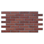 Walldone 3D PVC seinapaneel telliskivi hallide triipudega - t&ouml;&ouml;stuslik seinailme (960 x 480 mm), 5 tk komplekt