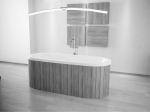 Vann Besco Victoria, 185 x 83 cm, ilma viimistluseta, kuldse kl&otilde;ps-kl&otilde;psuga