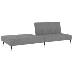 2-kohaline diivanvoodi, helehall, samet CFE61545