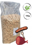 Suitsutuslaastud p&ouml;&ouml;k ja lepp Kl10 15 kg 60 l Wood Chips Awpol