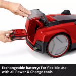 Einhell Power X-Change robotniiduk FREELEXO CAM PLUS 600 (punane/must, Li-Ion Battery Plus 4,0Ah, Kamera + Sensor)