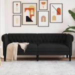 Chesterfield 3-kohaline diivan, must, kangas CFE83525